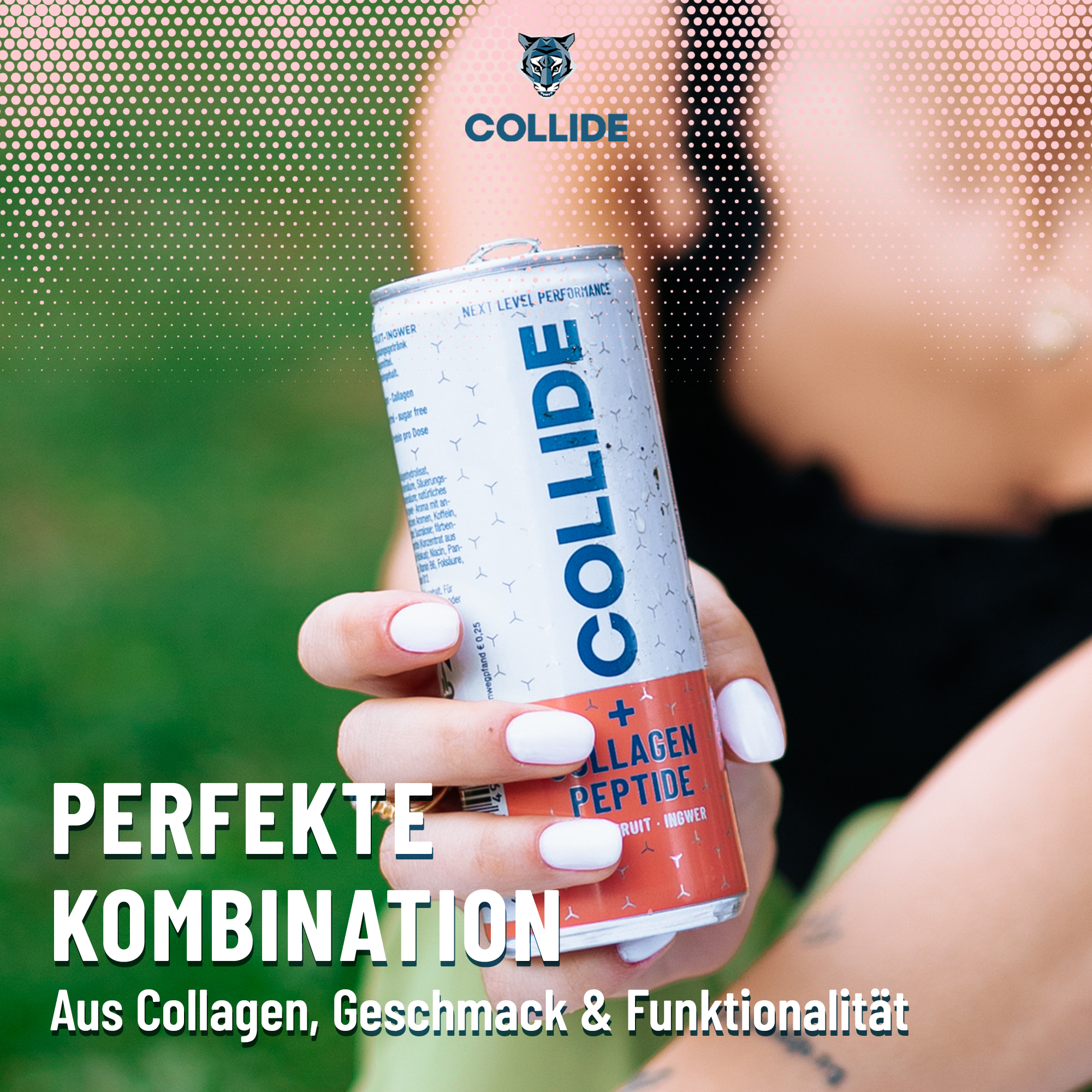 (MHD 13.05.25) - 24x COLLIDE Kollagen Drink: Grapefruit-Ingwer 250ml