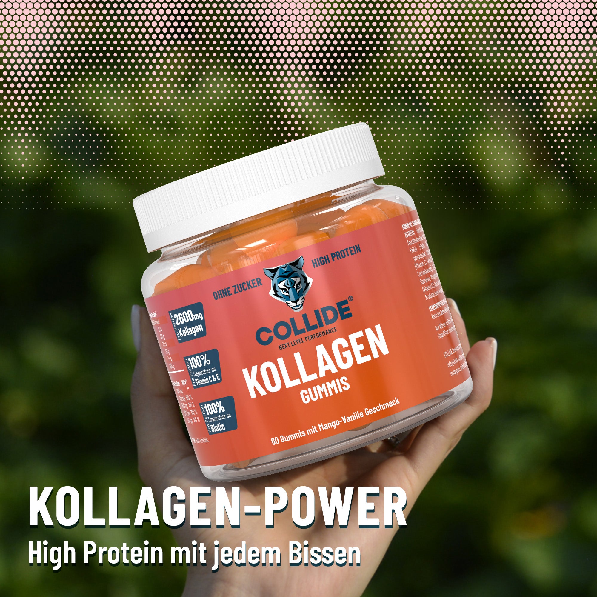COLLIDE Kollagen Gums: Mango-Vanille, 60 St.