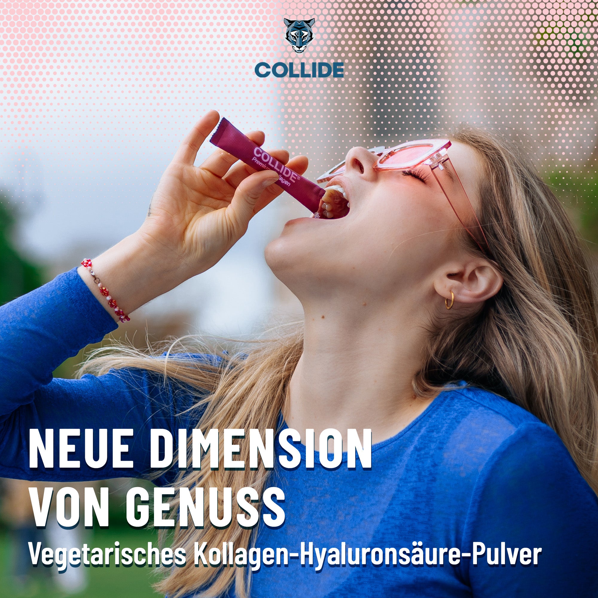 COLLIDE Kollagen-Hyaluronsäure Pulver - 🍒 cherry flavour
