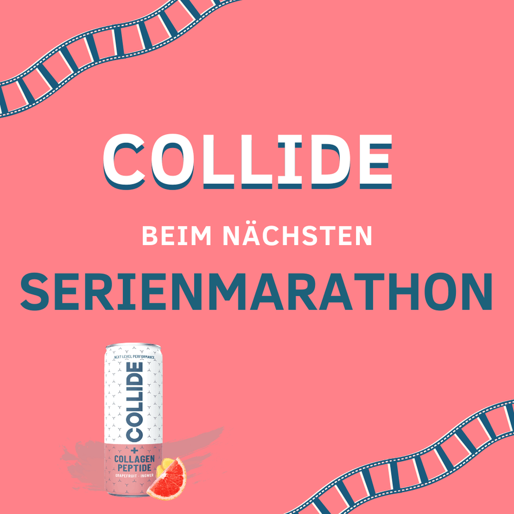 Kollagen Drink beim Serienmarathon