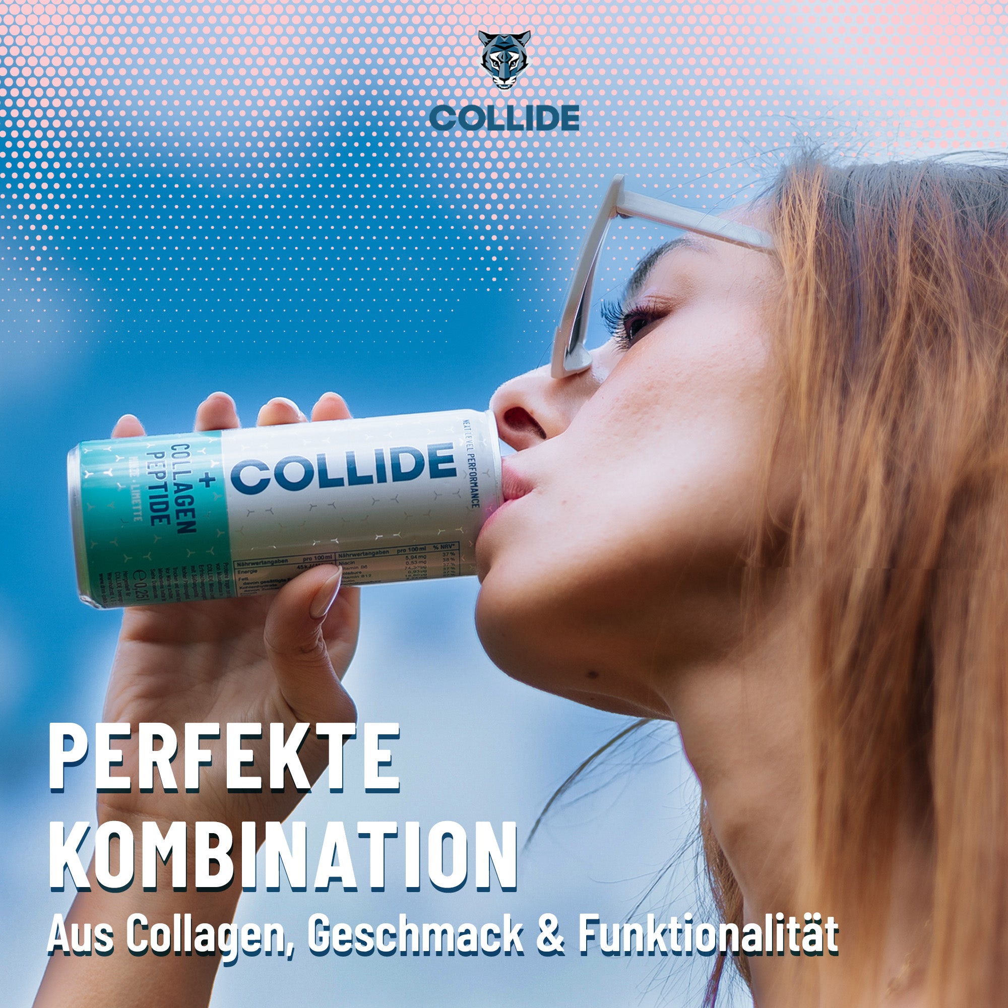 (MHD 13.05.25) - 24x COLLIDE Kollagen Drink: Minze-Limette 250ml