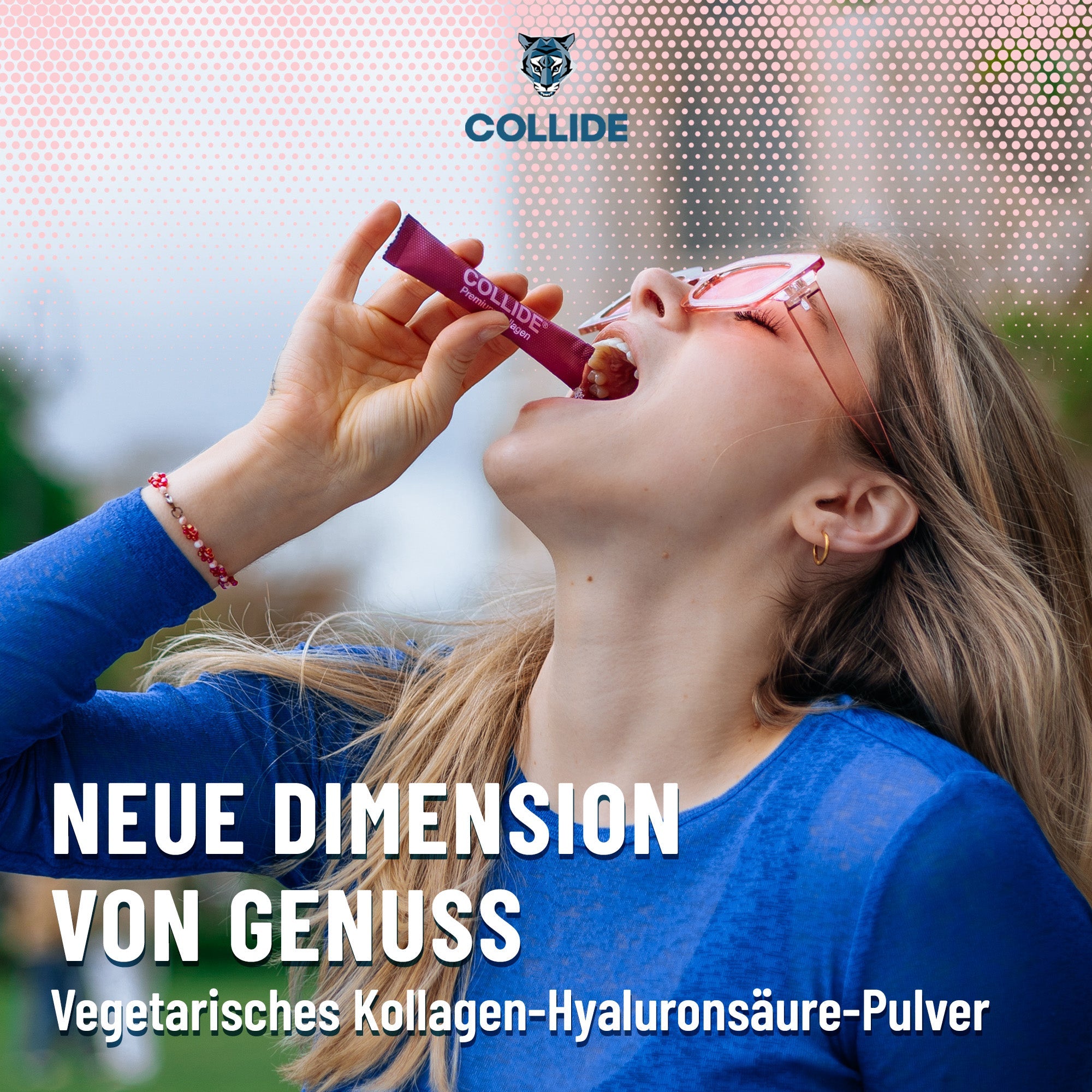 Collagen-Hyaluronsäure Pulver: Kirsche, 14 St.