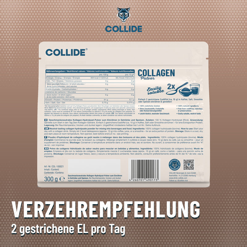 Collagen Pulver, Geschmacksneutral