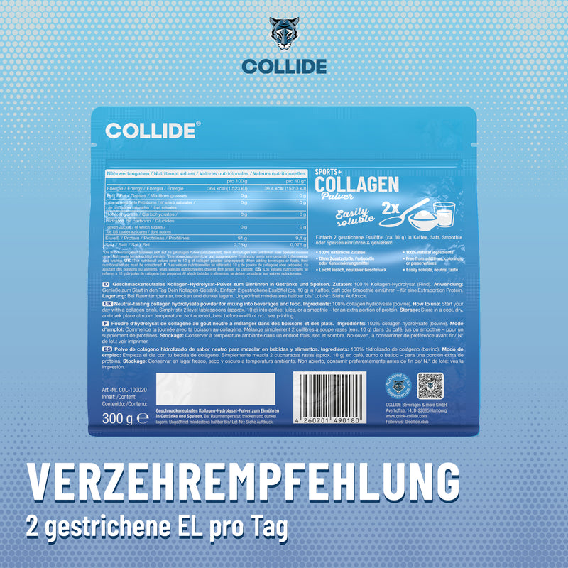 Sports+ Collagen Pulver, Geschmacksneutral