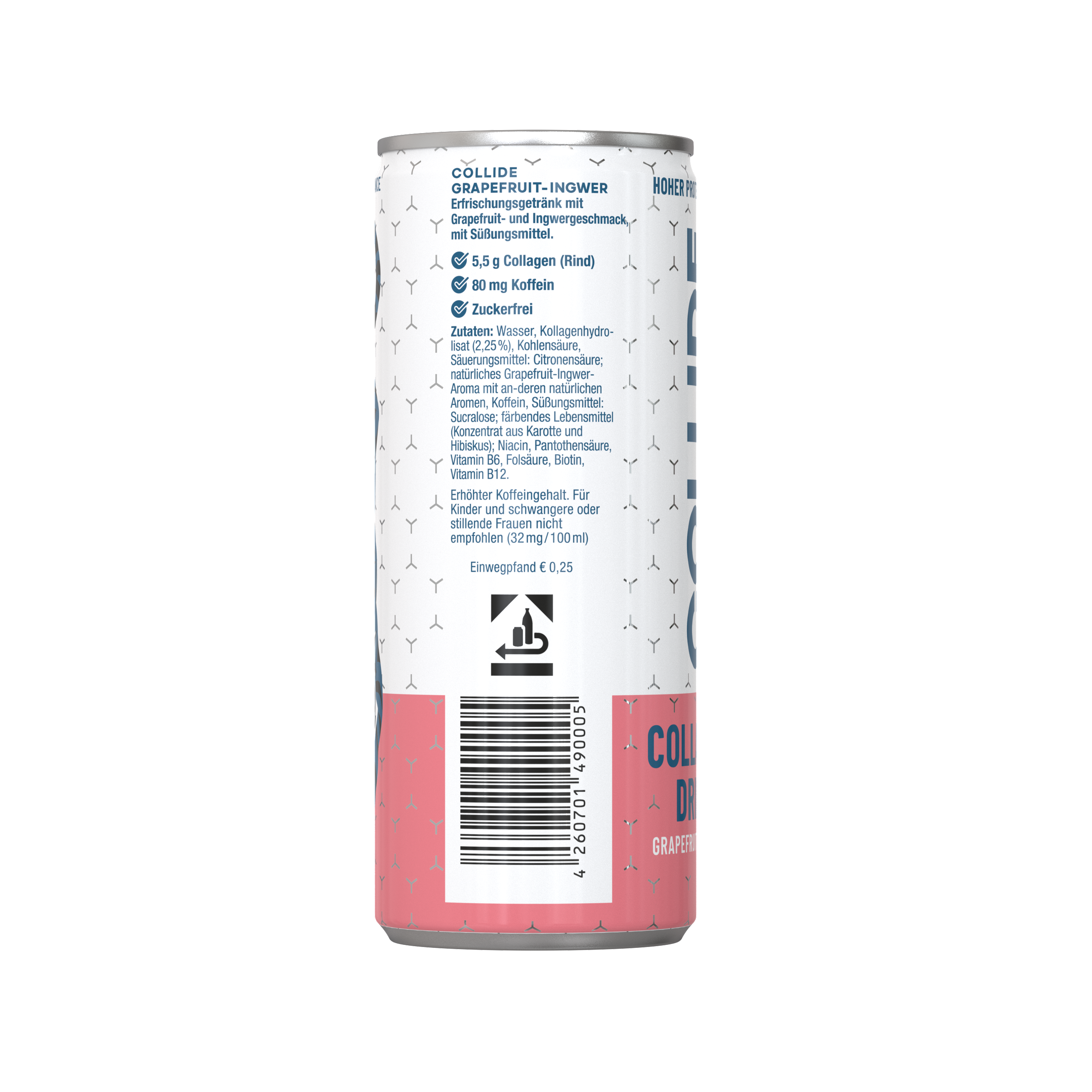 12x Collagen Drink: Grapefruit-Ingwer 250ml