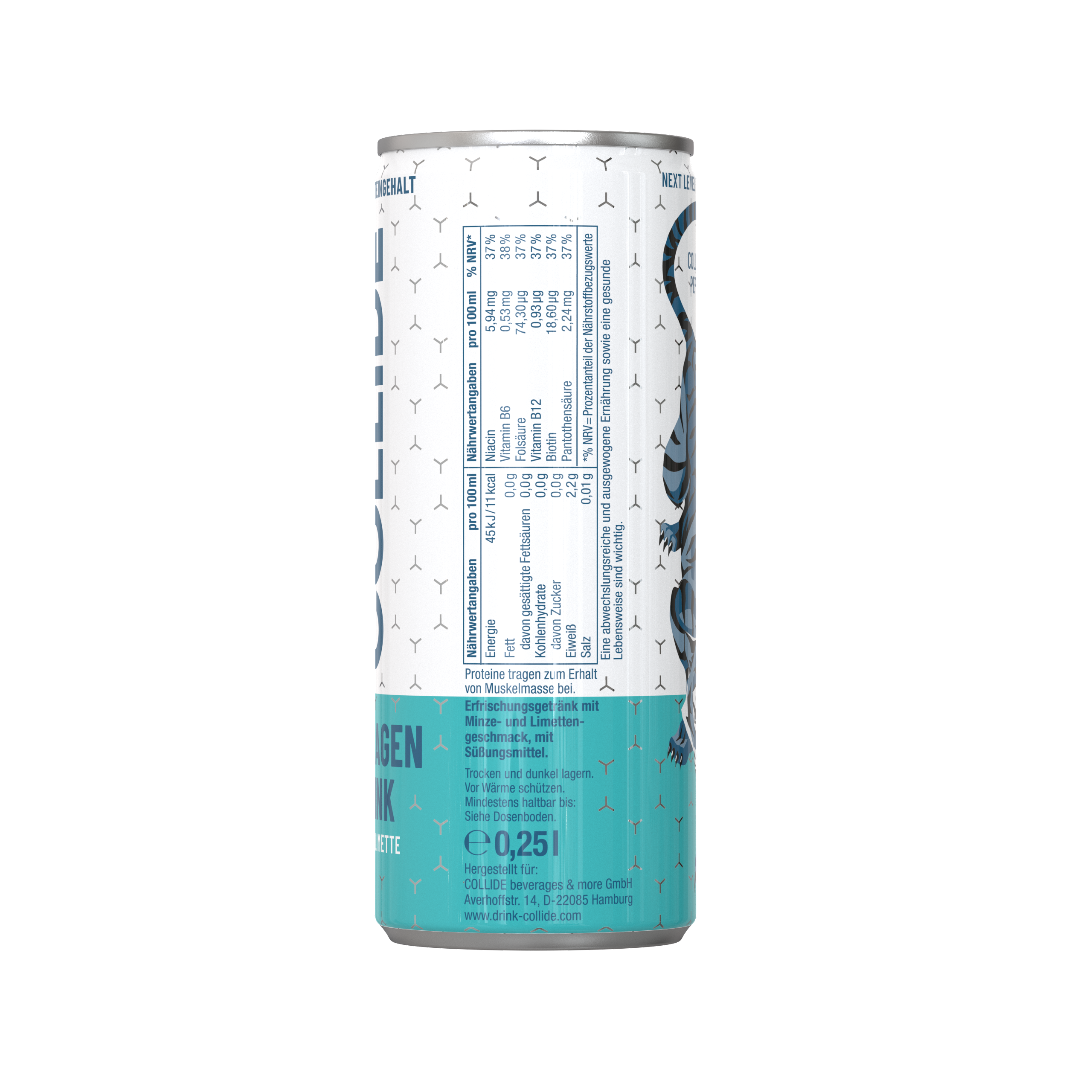 12x Collagen Drink: Minze-Limette 250ml