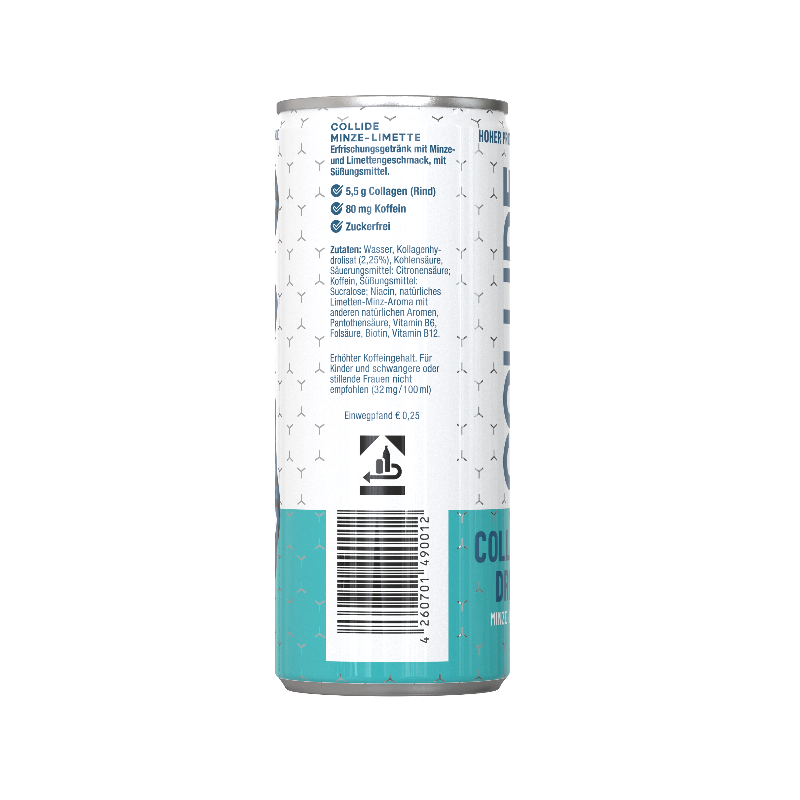 12x Collagen Drink: Minze-Limette 250ml