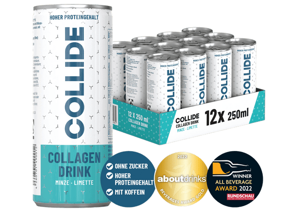 12x Collagen Drink: Minze-Limette 250ml