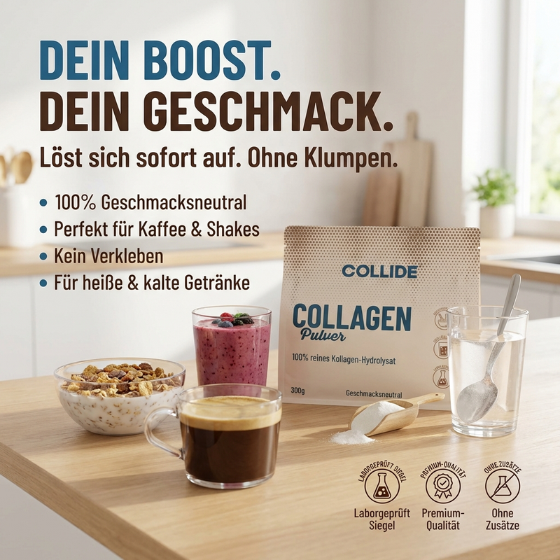 Reines Kollagen Pulver – Geschmacksneutral (100 % Rind)