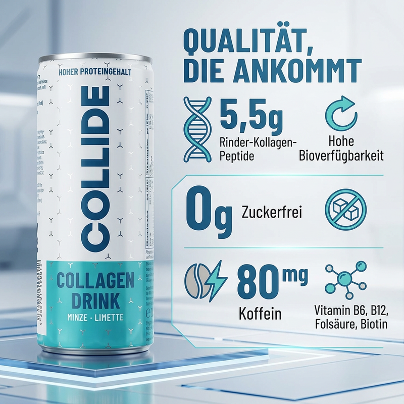 Kollagen Protein Drink: Minze-Limette 12x250ml