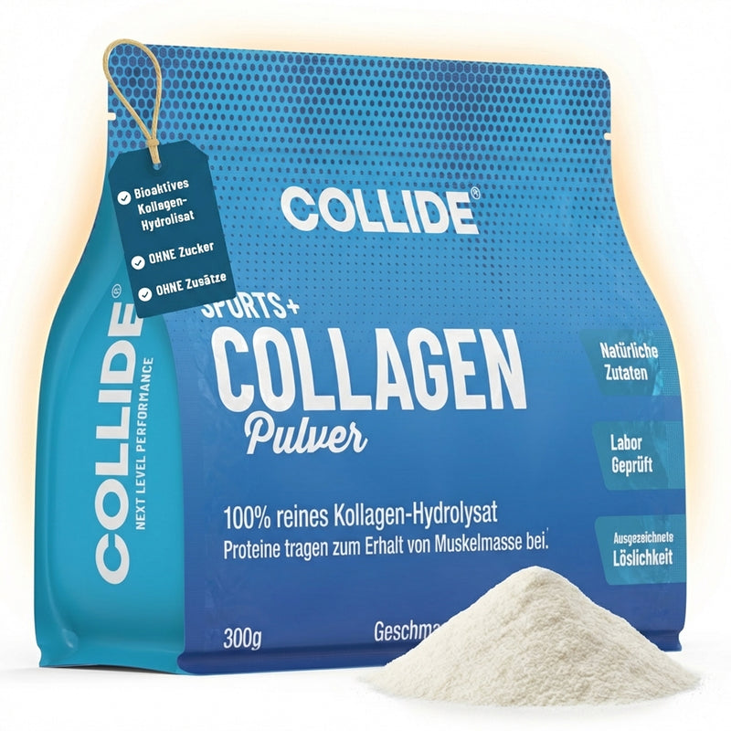 SPORTS+ Kollagen Pulver – 100 % reines Kollagen-Hydrolysat (Rind)